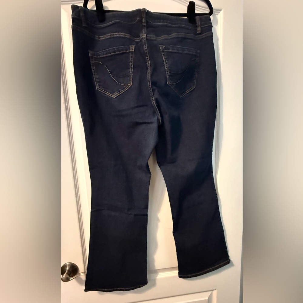 Lane Bryant Dark Denim Stretch Bootcut Genius Fit Jeans - Picture 3 of 5